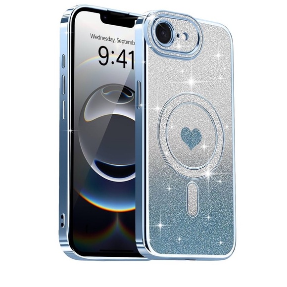 Magnetic IPhone 16e Silver Phone Case - Picture 1 of 6